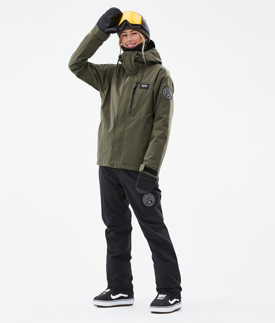 Chaqueta Snowboard Dope Blizzard W Full Zip Mujer Verde Oliva Verde | 903-JIPBMF