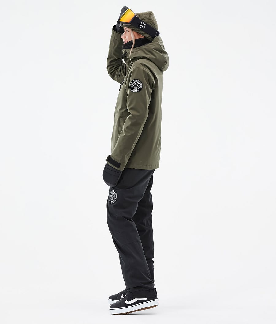 Chaqueta Snowboard Dope Blizzard W Full Zip Mujer Verde Oliva Verde | 903-JIPBMF