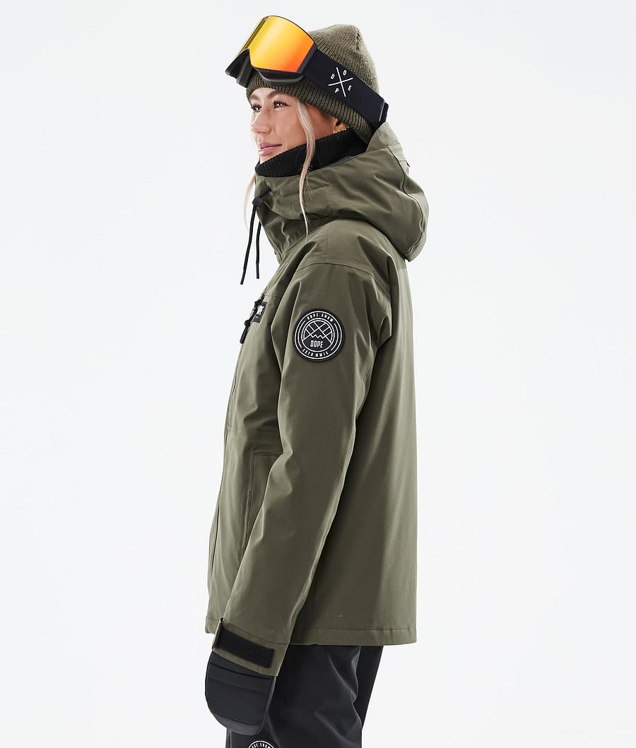 Chaqueta Snowboard Dope Blizzard W Full Zip Mujer Verde Oliva Verde | 903-JIPBMF
