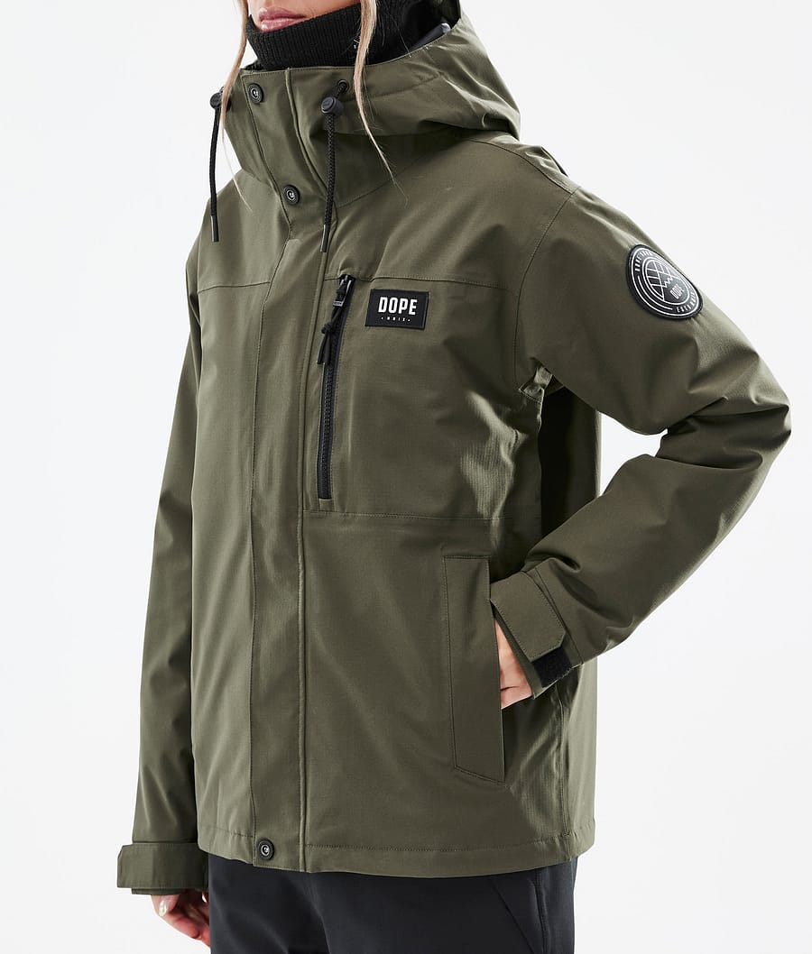 Chaqueta Snowboard Dope Blizzard W Full Zip Mujer Verde Oliva Verde | 903-JIPBMF