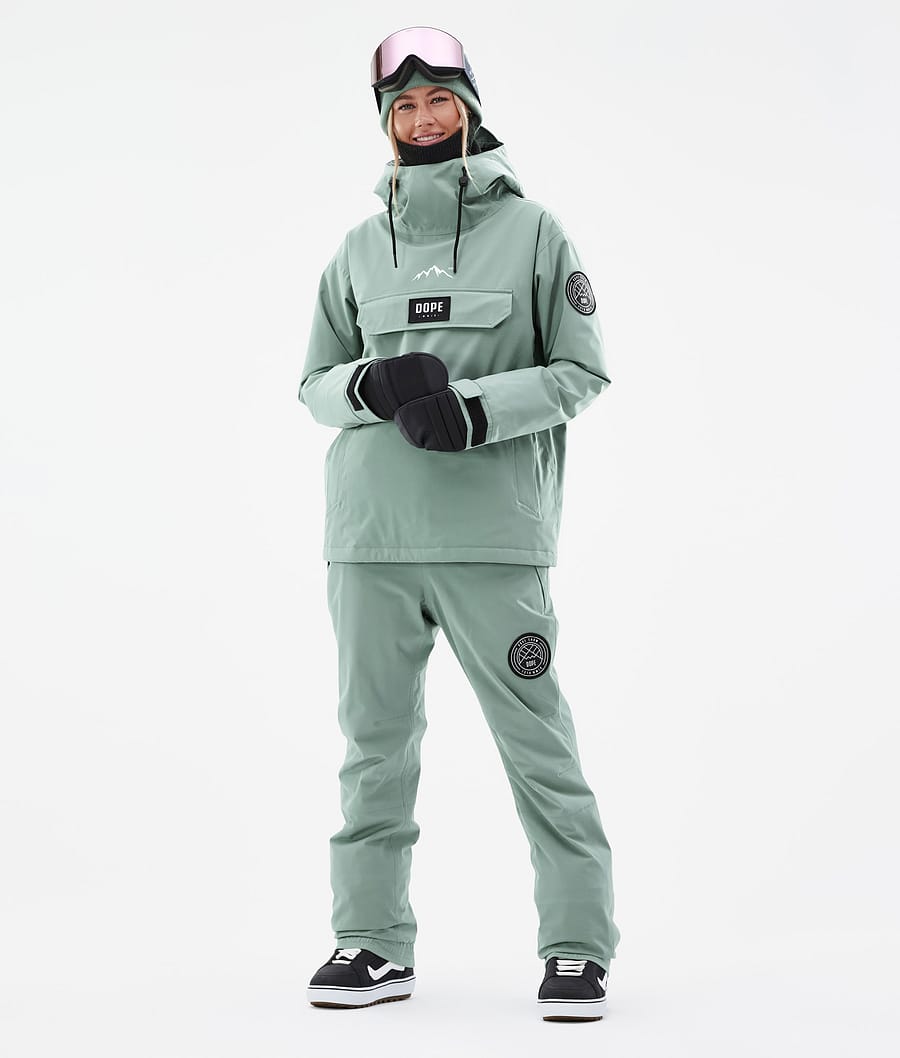 Chaqueta Snowboard Dope Blizzard W Mujer Verde | 107-JMDIQT