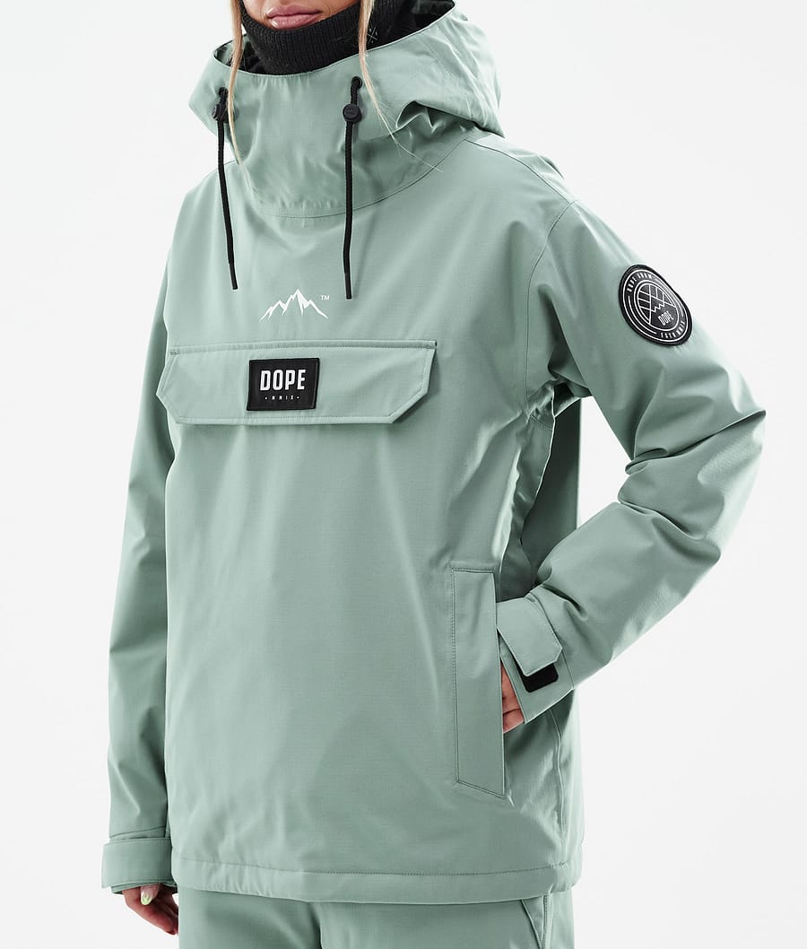 Chaqueta Snowboard Dope Blizzard W Mujer Verde | 107-JMDIQT