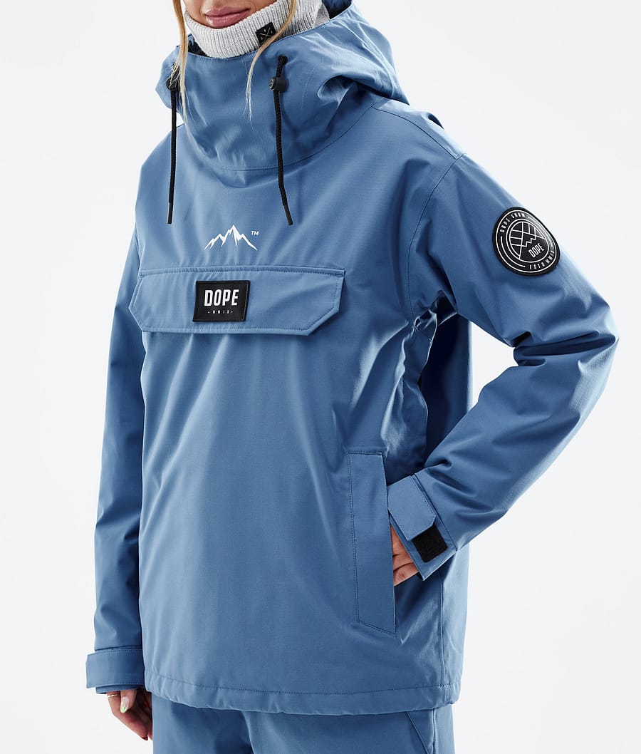 Chaqueta Snowboard Dope Blizzard W Mujer Azules Gris | 321-YMFTSV