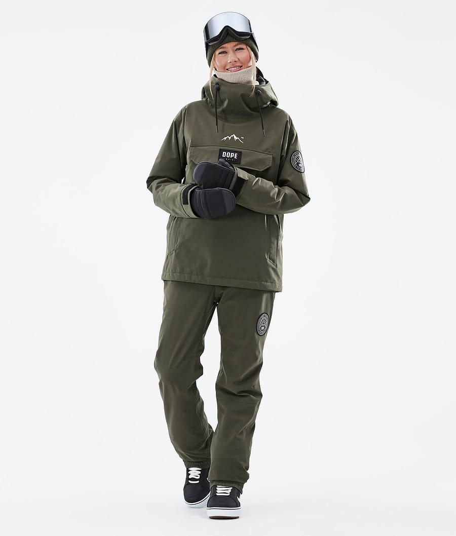Chaqueta Snowboard Dope Blizzard W Mujer Verde Oliva Verde | 783-NRGAFJ