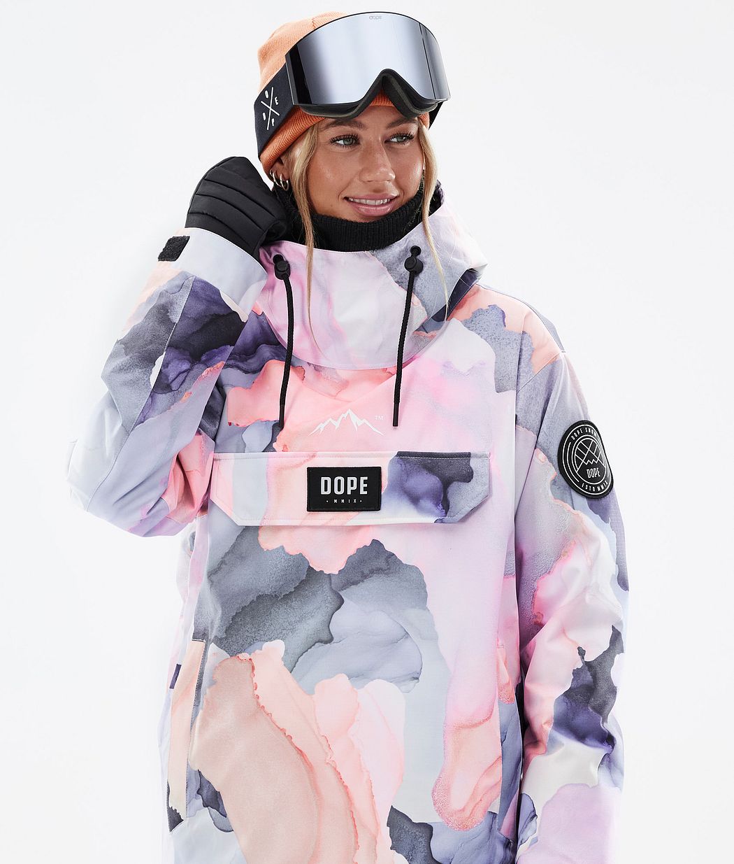 Chaqueta Snowboard Dope Blizzard W Mujer Multicolor Rosas | 934-QIBLGR
