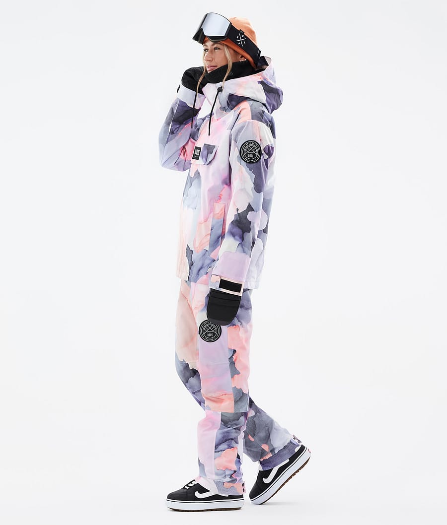 Chaqueta Snowboard Dope Blizzard W Mujer Multicolor Rosas | 934-QIBLGR