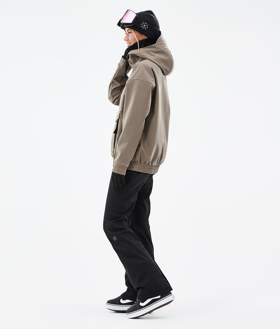 Chaqueta Snowboard Dope Cyclone W Mujer Marrones Oscuro | 843-HRNWBV