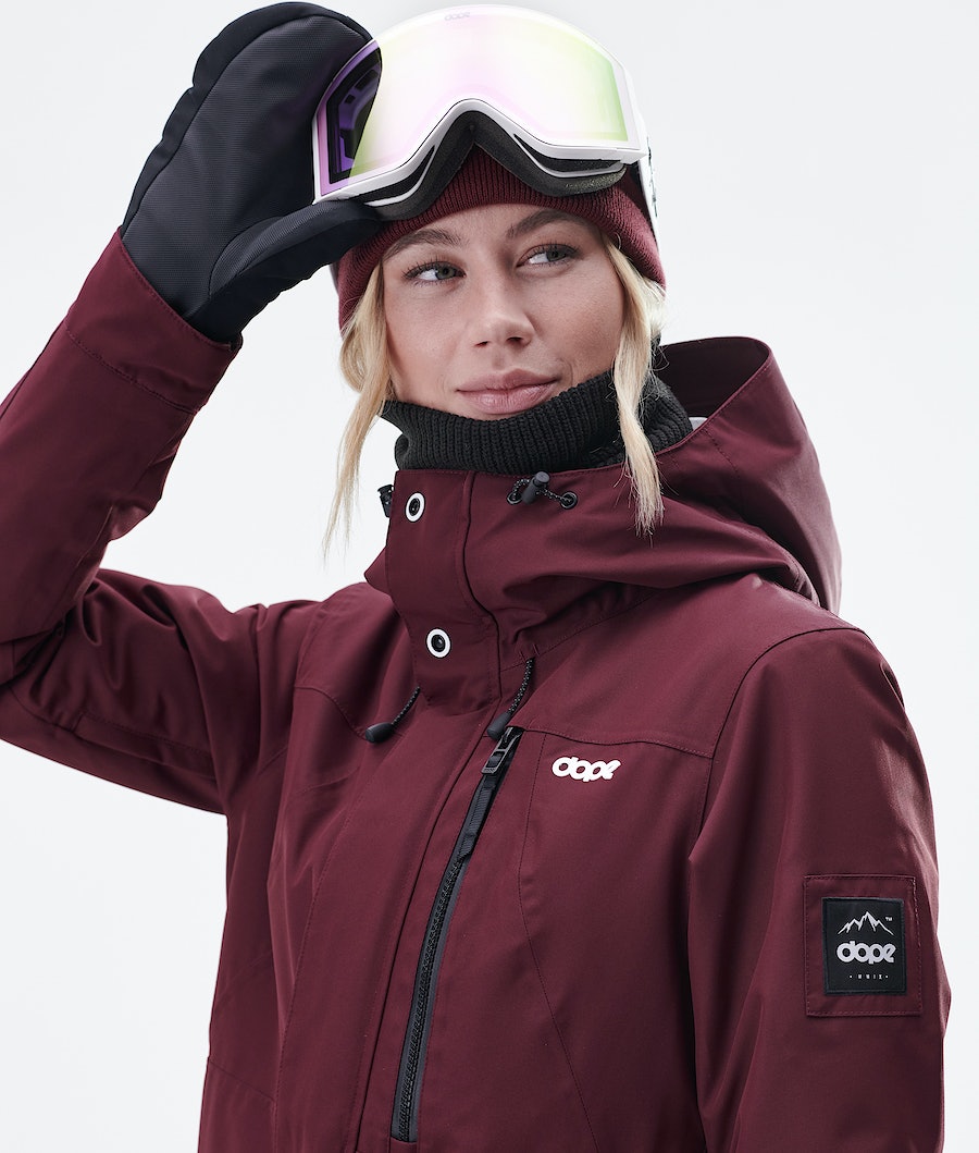 Chaqueta Snowboard Dope Divine W Mujer Burdeos | 821-SNIYZF