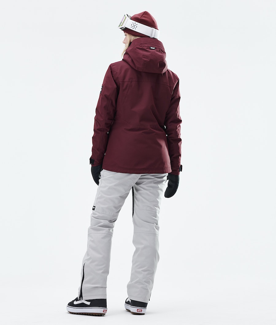 Chaqueta Snowboard Dope Divine W Mujer Burdeos | 821-SNIYZF