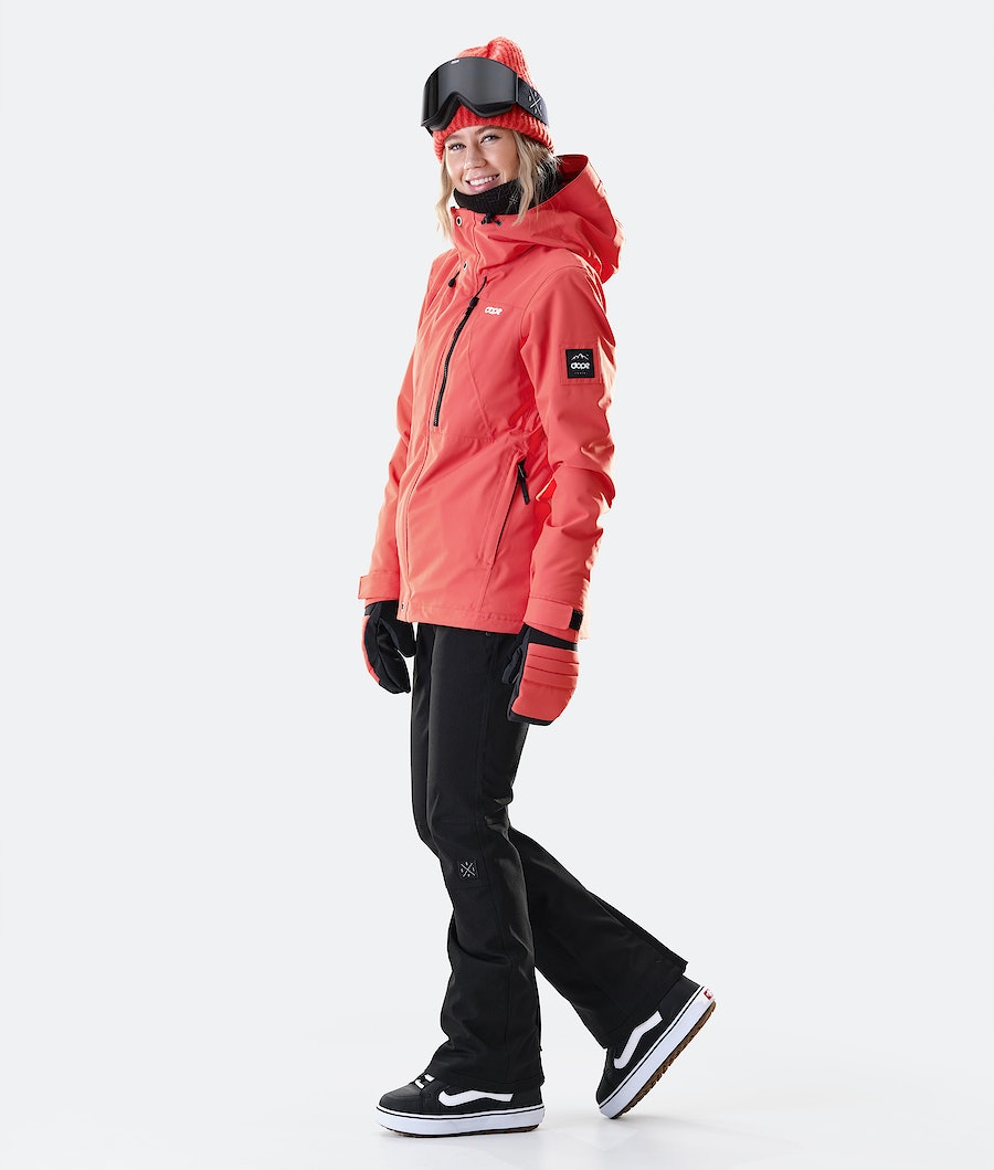 Chaqueta Snowboard Dope Divine W Mujer Coral | 089-CMDJBG
