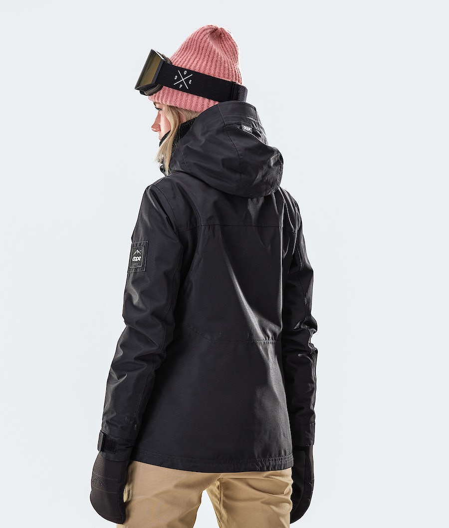 Chaqueta Snowboard Dope Divine W Mujer Negras | 785-FENPDY