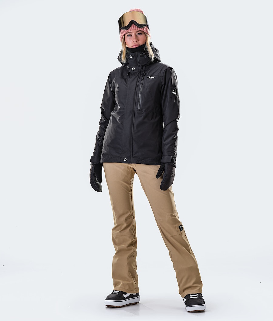 Chaqueta Snowboard Dope Divine W Mujer Negras | 785-FENPDY