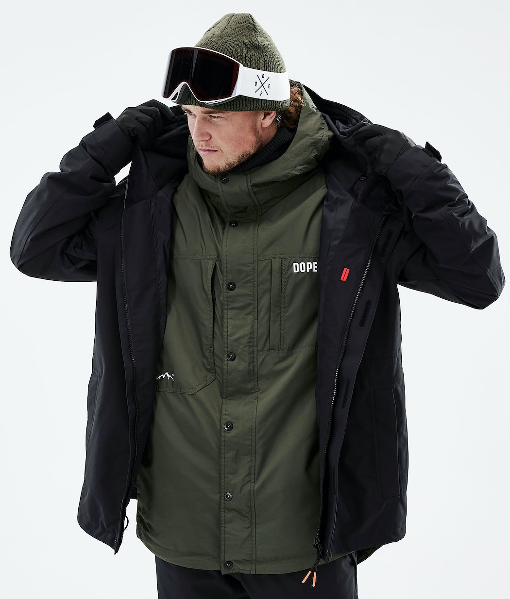 Chaqueta Snowboard Dope Insulated Hombre Verde Oliva Verde | 415-KQIBJX