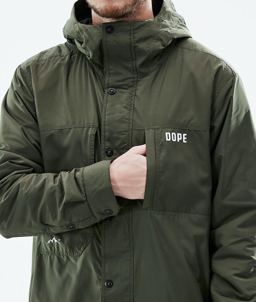 Chaqueta Snowboard Dope Insulated Hombre Verde Oliva Verde | 415-KQIBJX