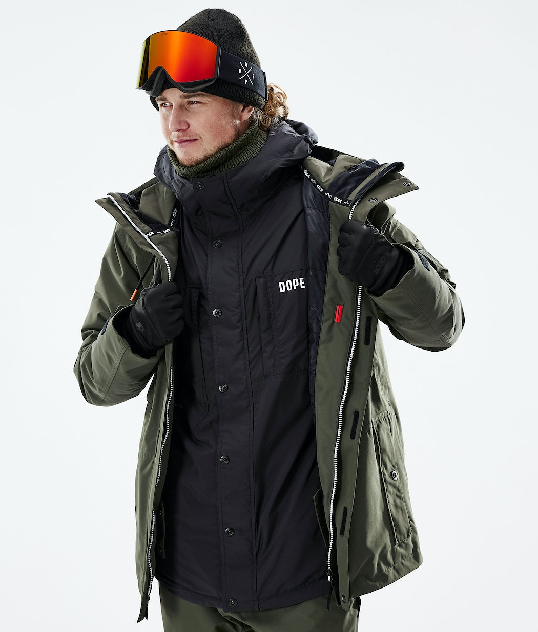Chaqueta Snowboard Dope Insulated Hombre Negras | 765-ISWNFE