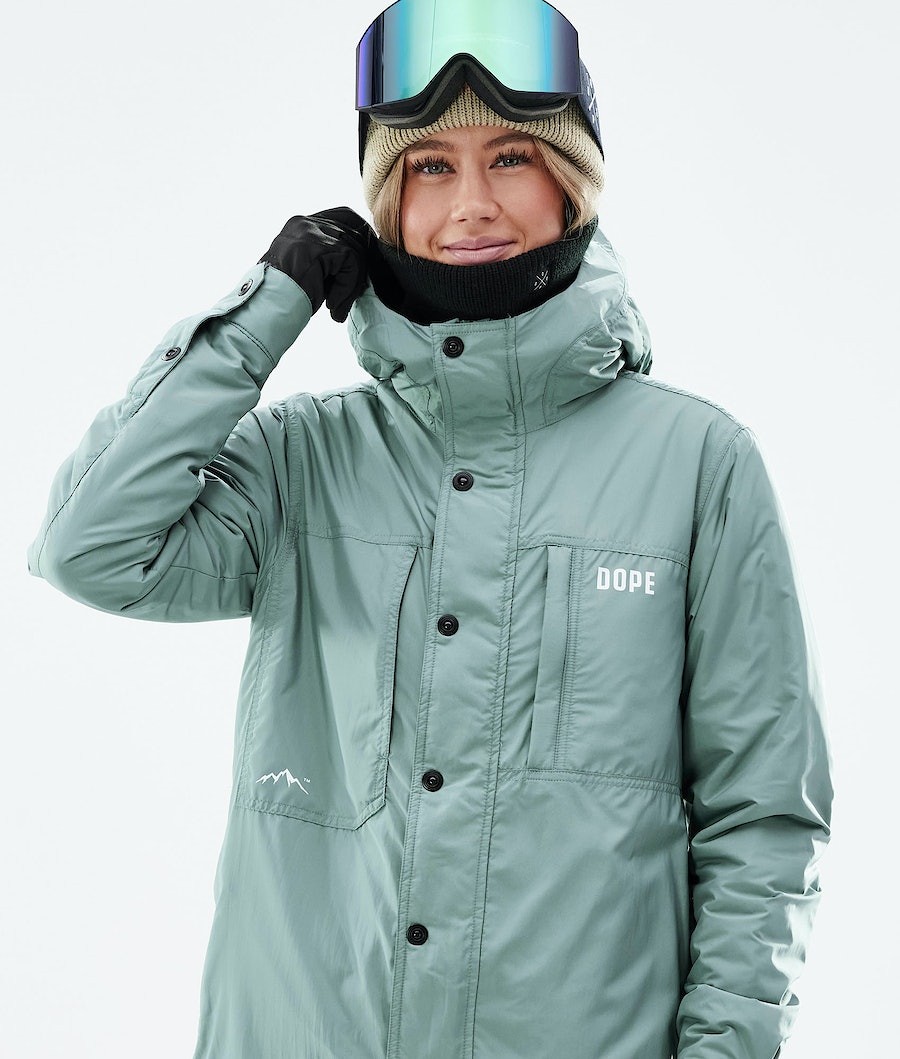 Chaqueta Snowboard Dope Insulated W Mujer Verde | 142-BSXNPO