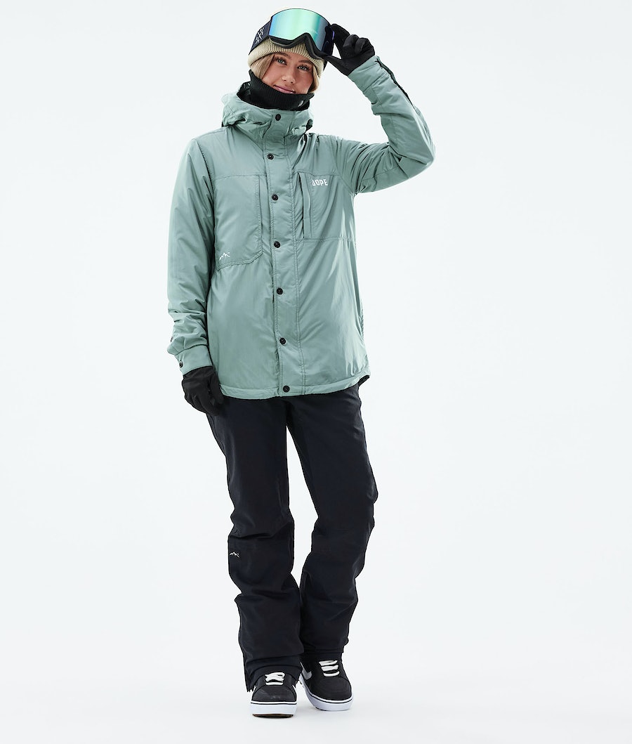 Chaqueta Snowboard Dope Insulated W Mujer Verde | 142-BSXNPO