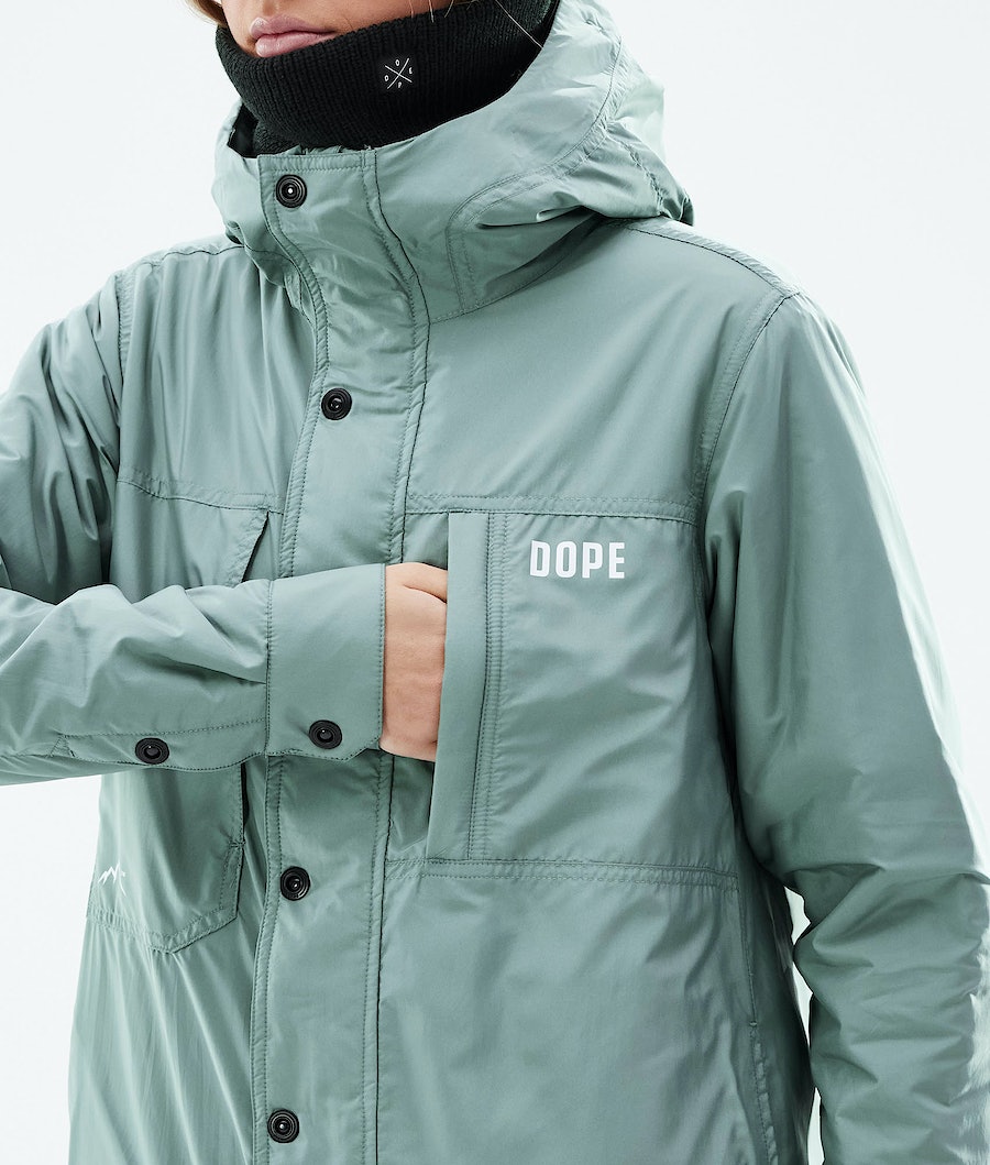Chaqueta Snowboard Dope Insulated W Mujer Verde | 142-BSXNPO