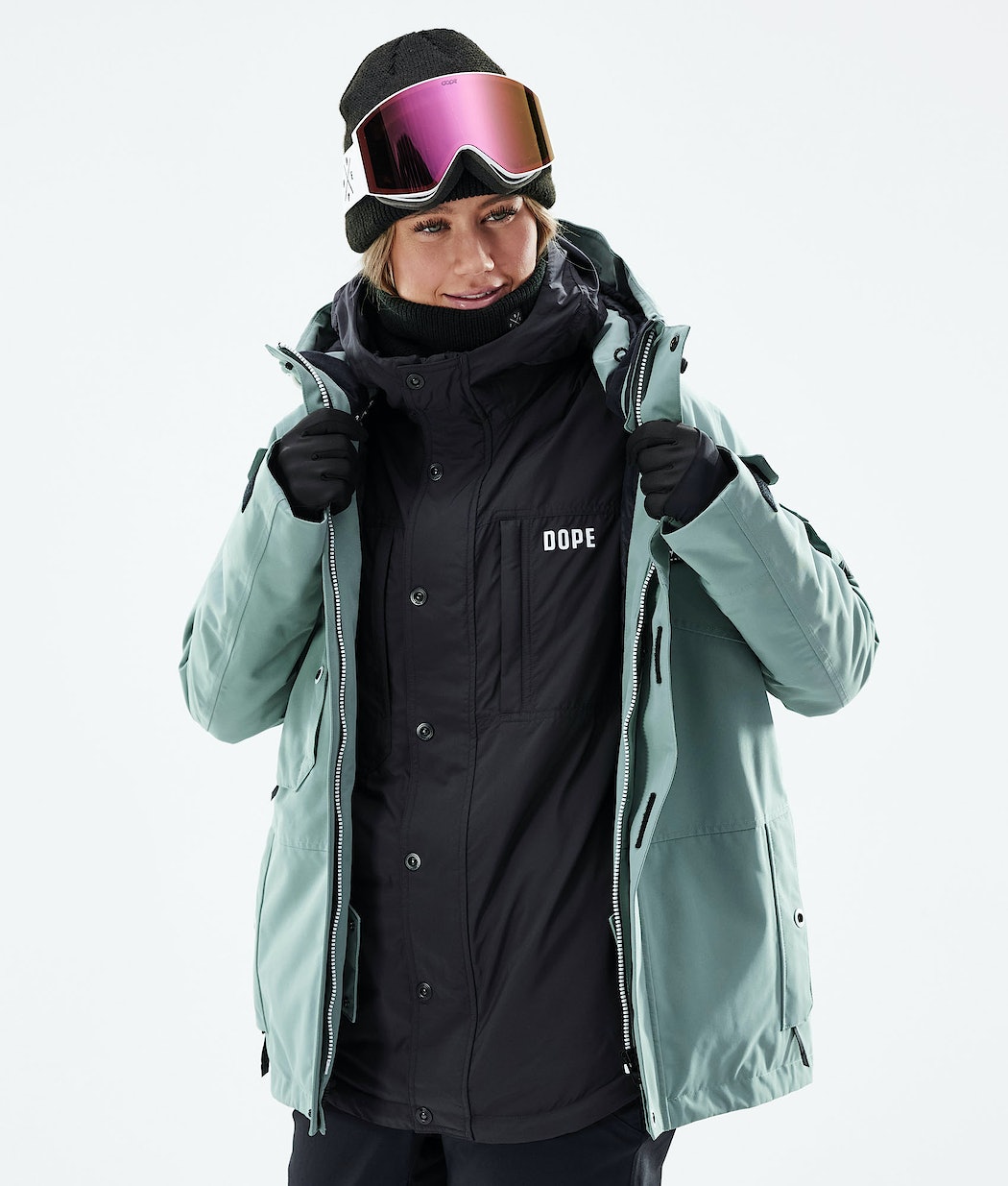 Chaqueta Snowboard Dope Insulated W Mujer Negras | 714-GRZENQ