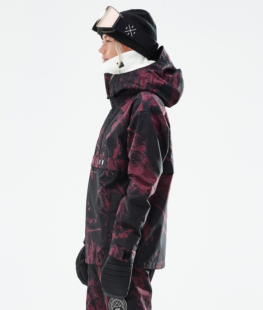 Chaqueta Snowboard Dope Legacy W 2021 Mujer Burdeos | 590-OJFWAD