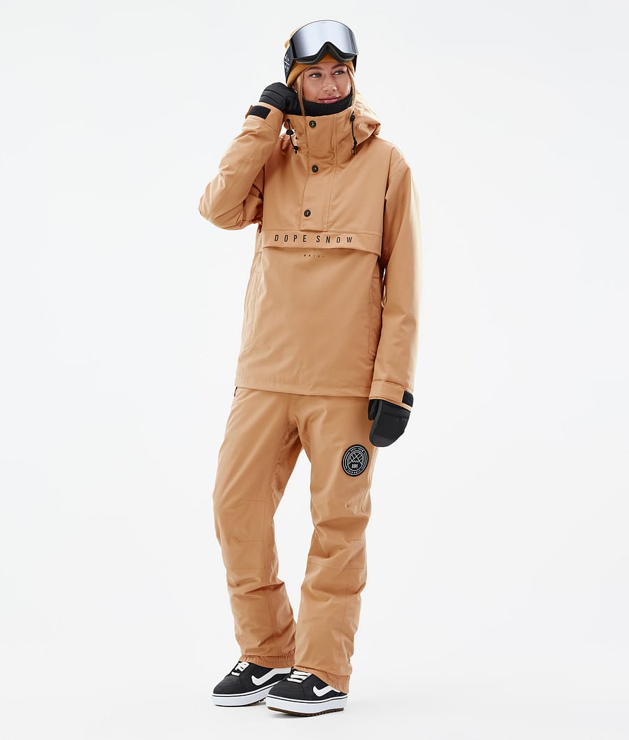 Chaqueta Snowboard Dope Legacy W Mujer Kaki Amarillo | 762-NXGYZK