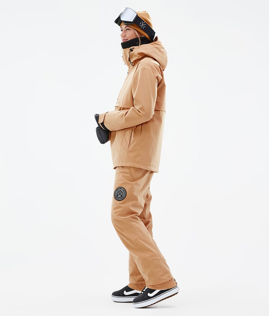 Chaqueta Snowboard Dope Legacy W Mujer Kaki Amarillo | 762-NXGYZK