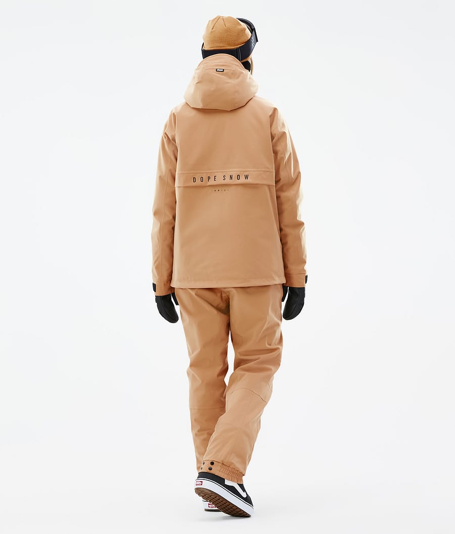 Chaqueta Snowboard Dope Legacy W Mujer Kaki Amarillo | 762-NXGYZK