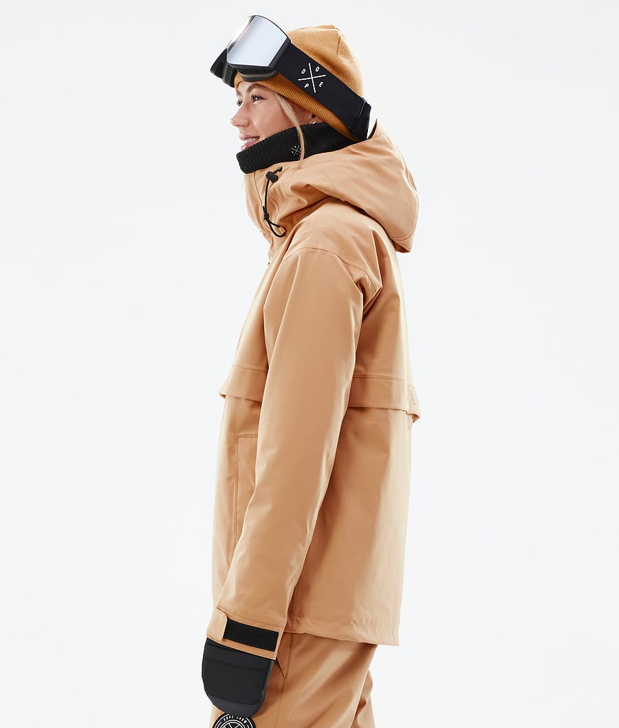 Chaqueta Snowboard Dope Legacy W Mujer Kaki Amarillo | 762-NXGYZK