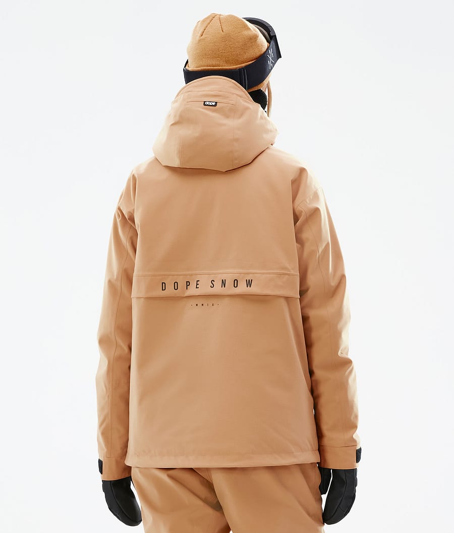 Chaqueta Snowboard Dope Legacy W Mujer Kaki Amarillo | 762-NXGYZK