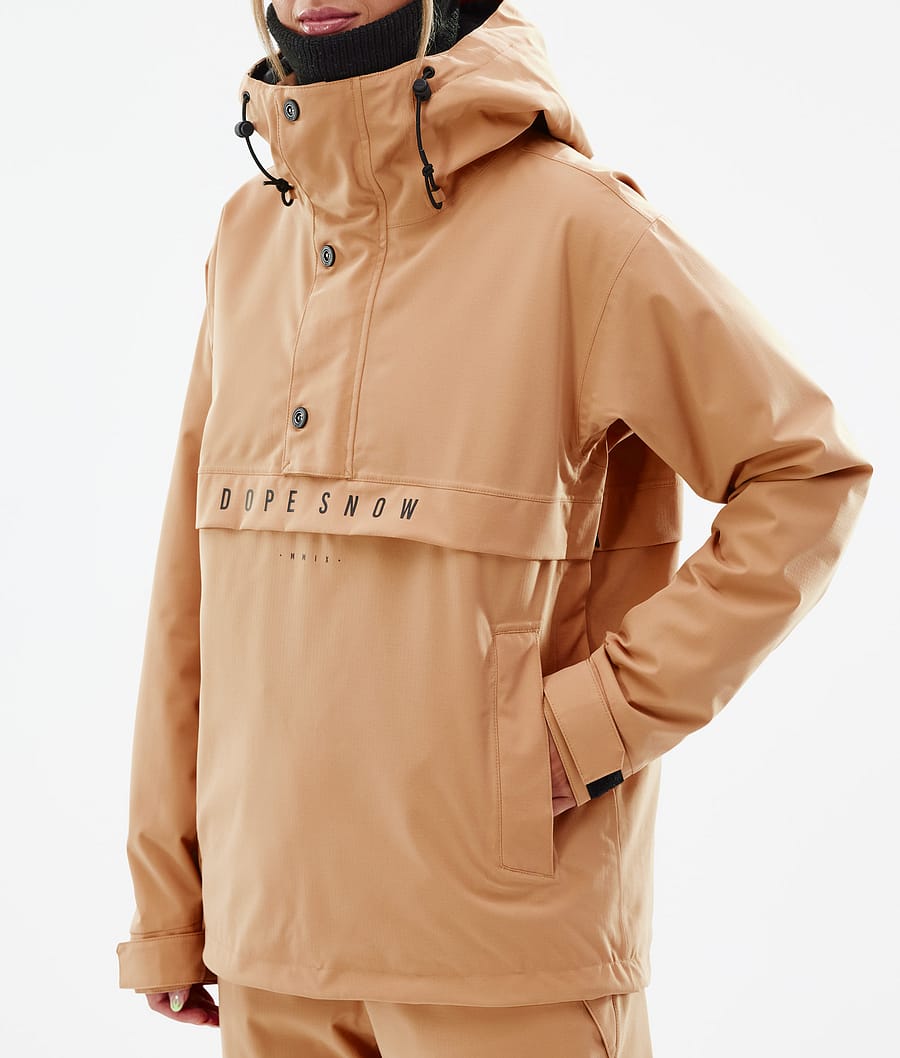 Chaqueta Snowboard Dope Legacy W Mujer Kaki Amarillo | 762-NXGYZK
