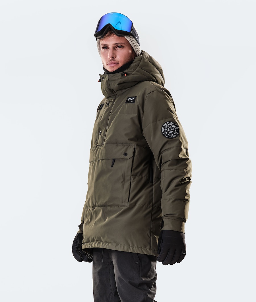 Chaqueta Snowboard Dope Puffer 2020 Hombre Verde Oliva Verde | 495-RQHTJP