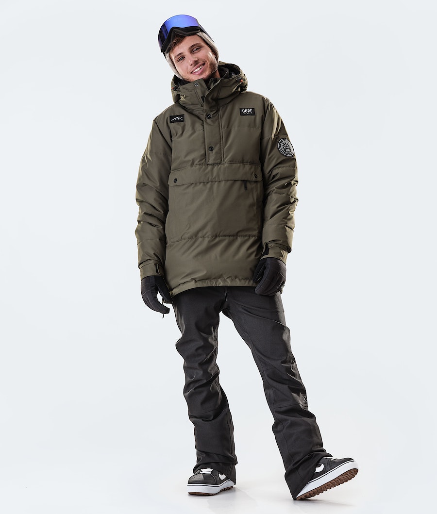 Chaqueta Snowboard Dope Puffer 2020 Hombre Verde Oliva Verde | 495-RQHTJP