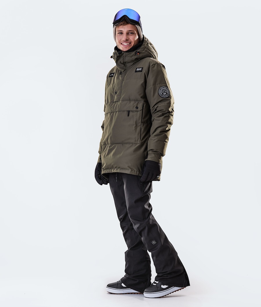 Chaqueta Snowboard Dope Puffer 2020 Hombre Verde Oliva Verde | 495-RQHTJP