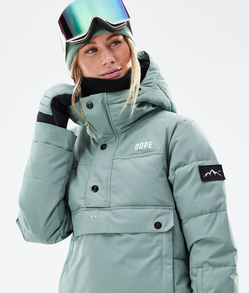 Chaqueta Snowboard Dope Puffer W 2021 Mujer Verde | 943-KYBQFE