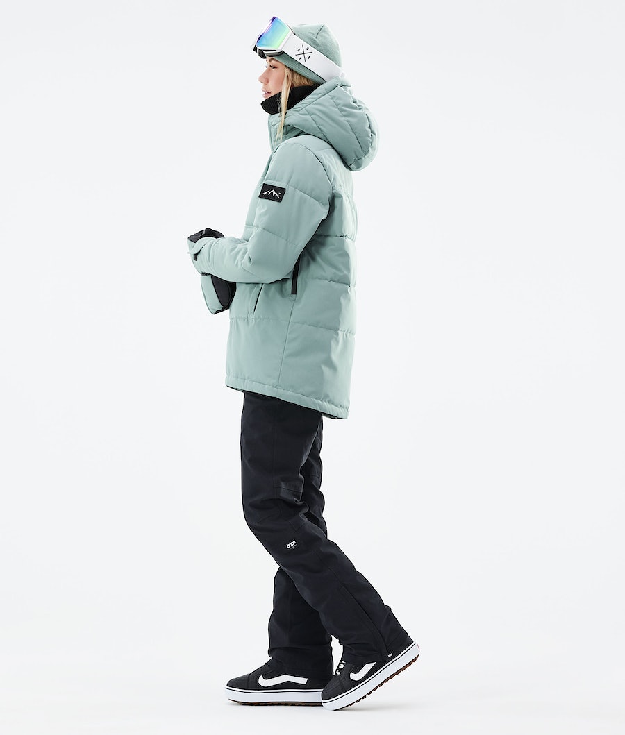 Chaqueta Snowboard Dope Puffer W 2021 Mujer Verde | 943-KYBQFE