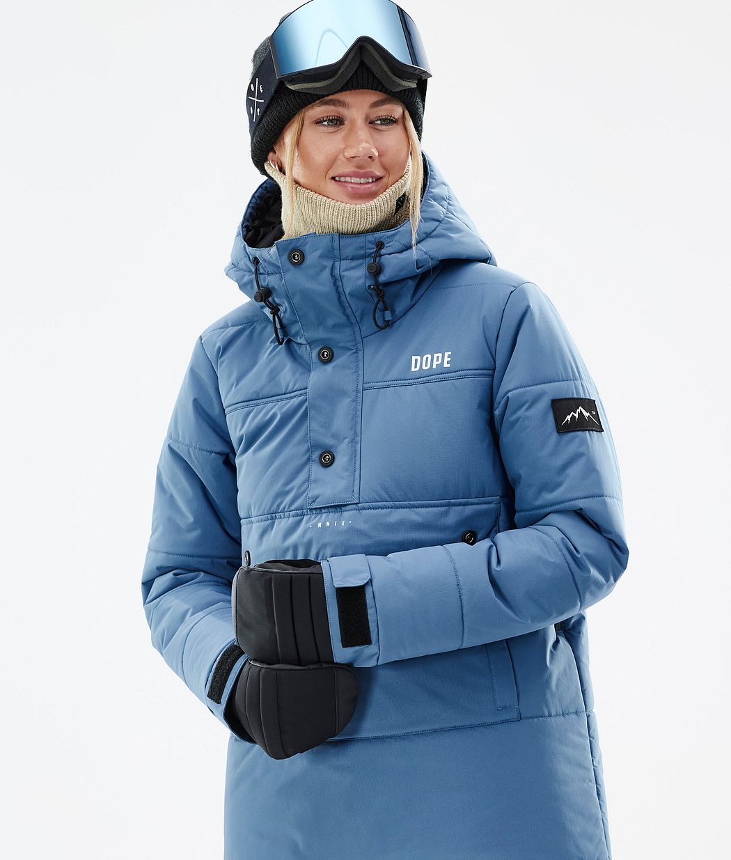 Chaqueta Snowboard Dope Puffer W Mujer Azules Gris | 321-BPSTAL