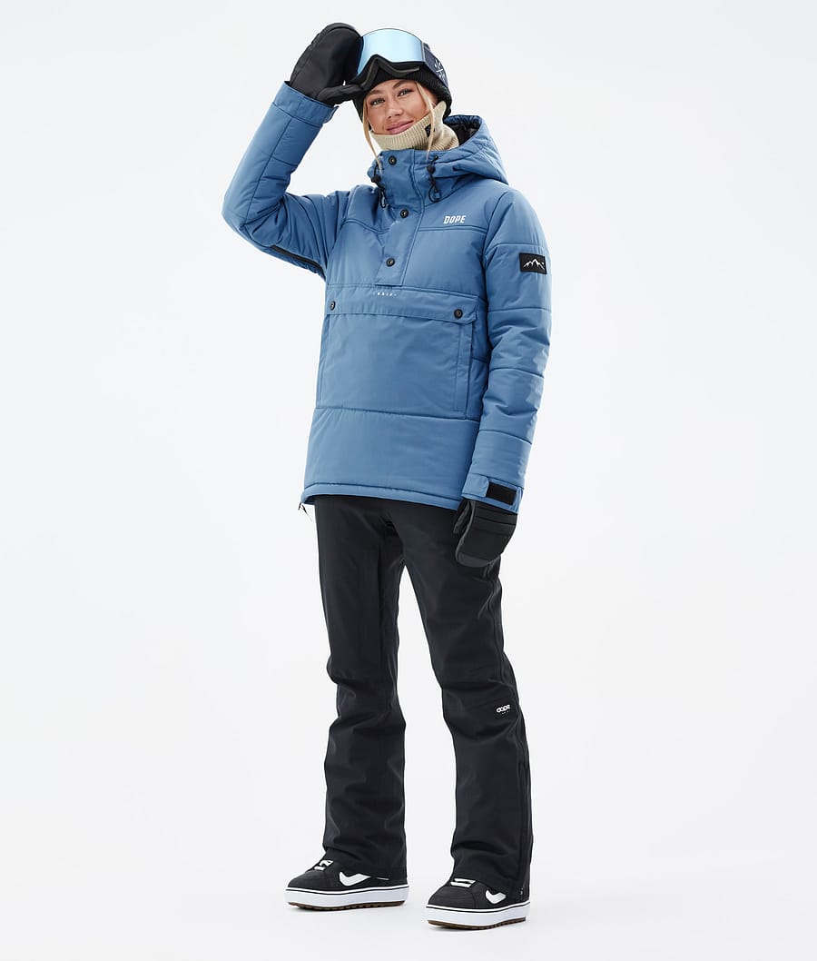 Chaqueta Snowboard Dope Puffer W Mujer Azules Gris | 321-BPSTAL
