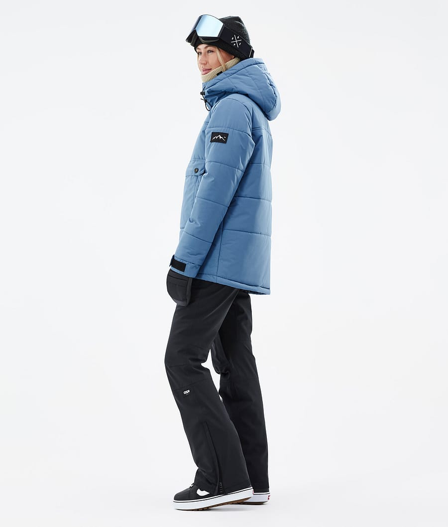 Chaqueta Snowboard Dope Puffer W Mujer Azules Gris | 321-BPSTAL