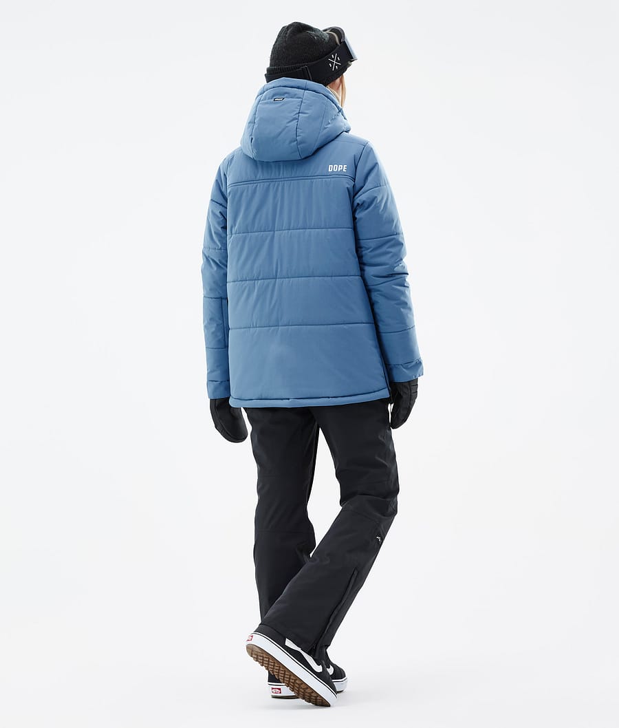 Chaqueta Snowboard Dope Puffer W Mujer Azules Gris | 321-BPSTAL