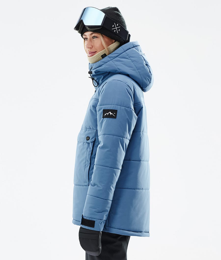 Chaqueta Snowboard Dope Puffer W Mujer Azules Gris | 321-BPSTAL