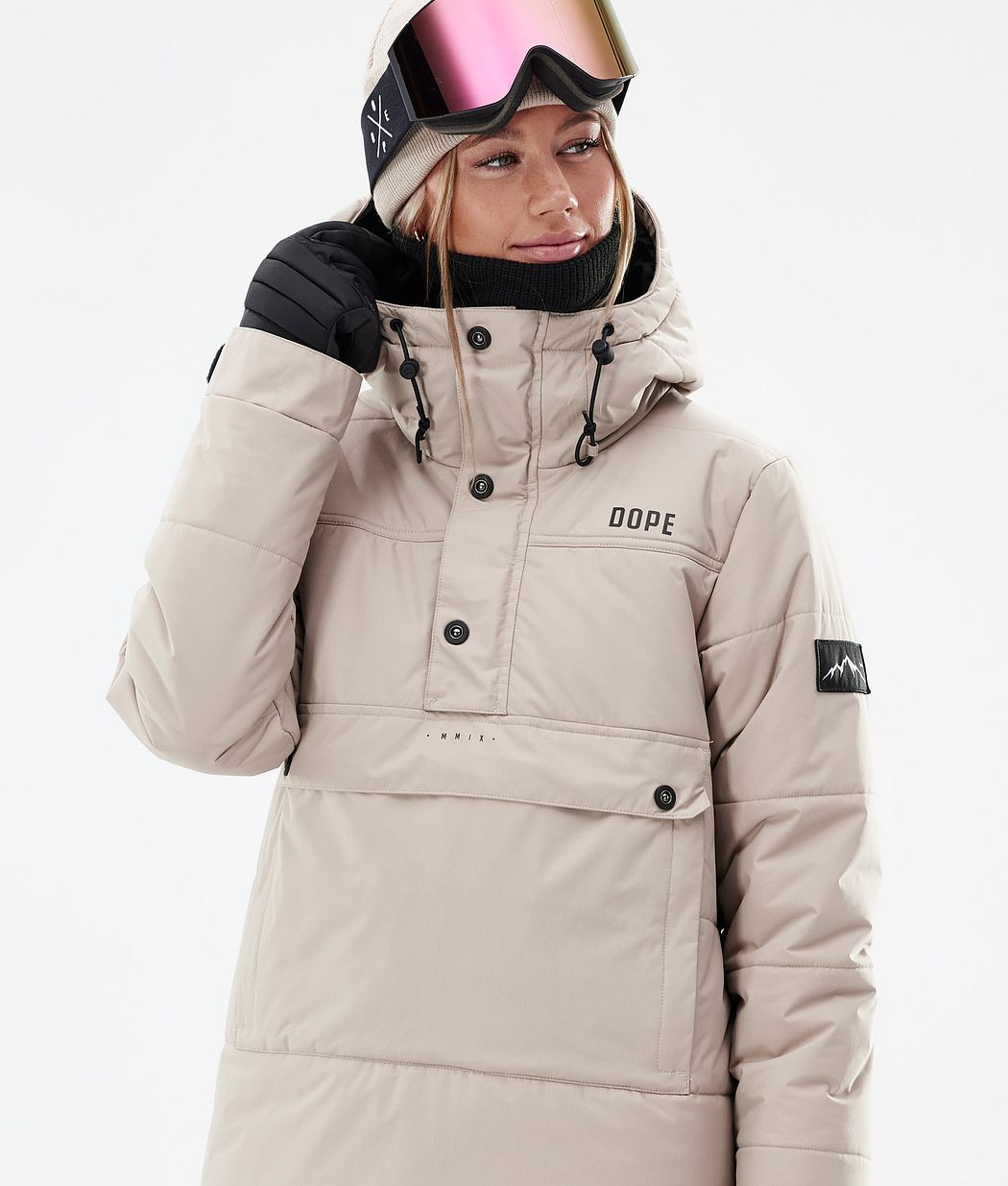 Chaqueta Snowboard Dope Puffer W Mujer Marrones | 865-RCPGSZ