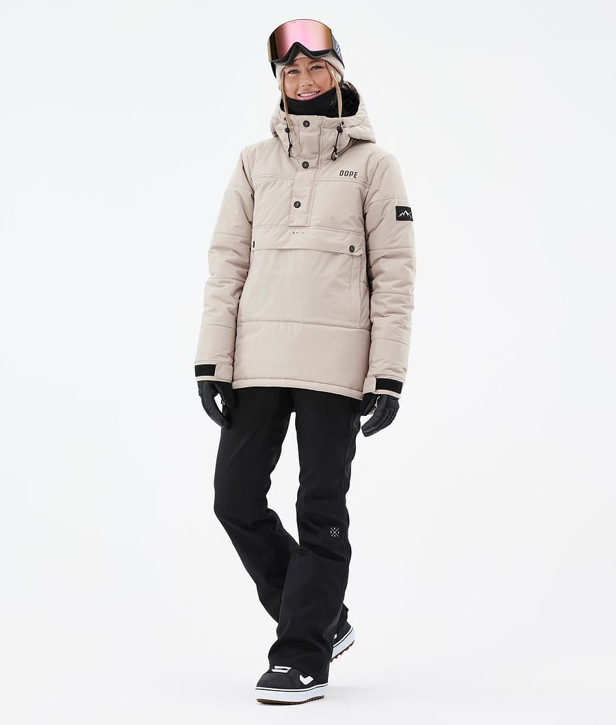 Chaqueta Snowboard Dope Puffer W Mujer Marrones | 865-RCPGSZ