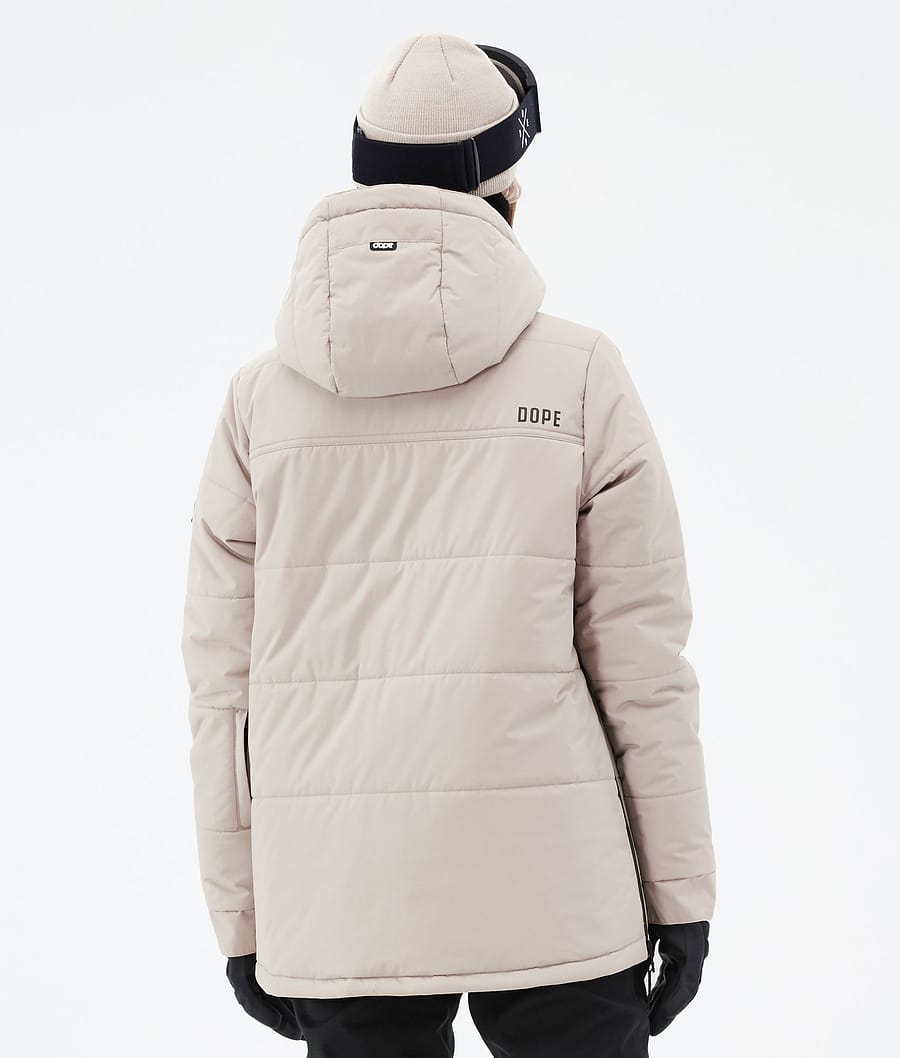 Chaqueta Snowboard Dope Puffer W Mujer Marrones | 865-RCPGSZ