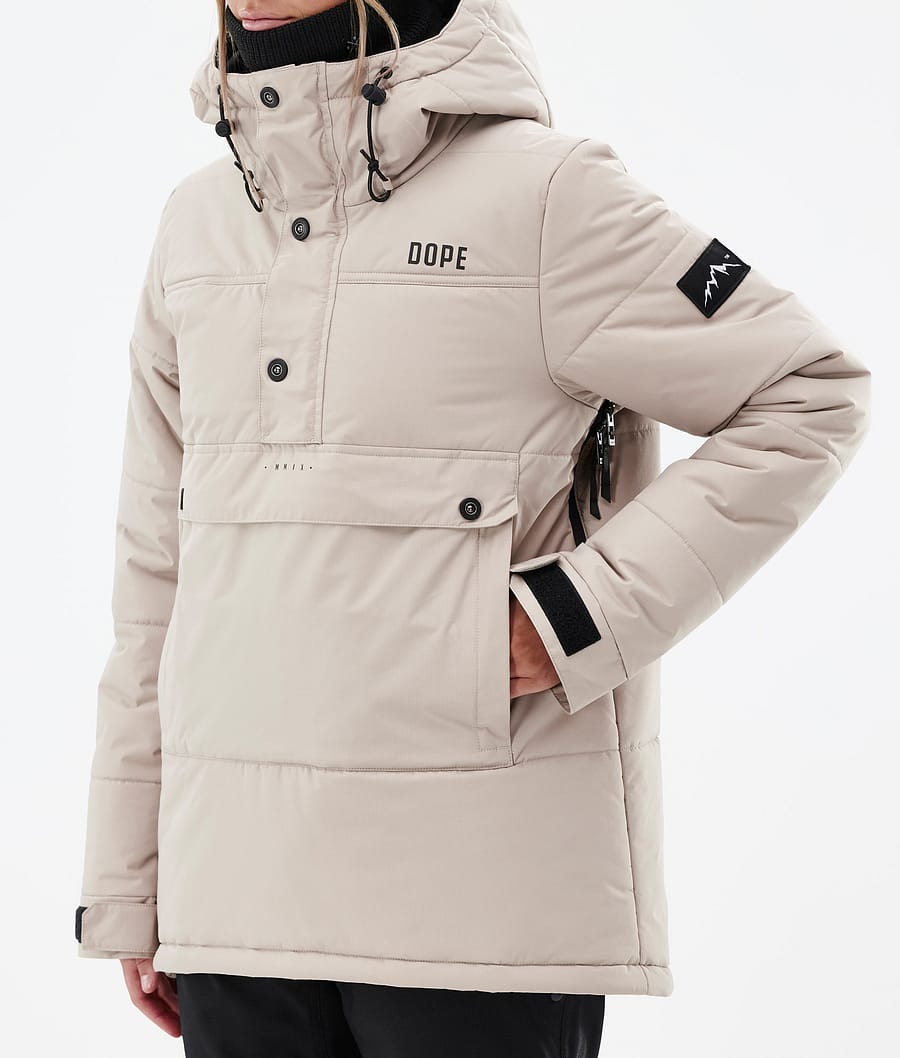 Chaqueta Snowboard Dope Puffer W Mujer Marrones | 865-RCPGSZ