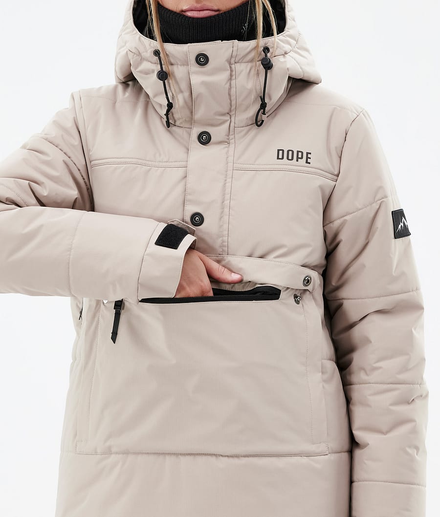 Chaqueta Snowboard Dope Puffer W Mujer Marrones | 865-RCPGSZ