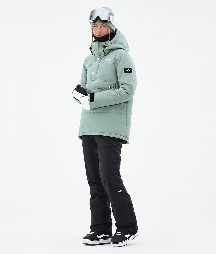 Chaqueta Snowboard Dope Puffer W Mujer Verde | 175-WEPYRO