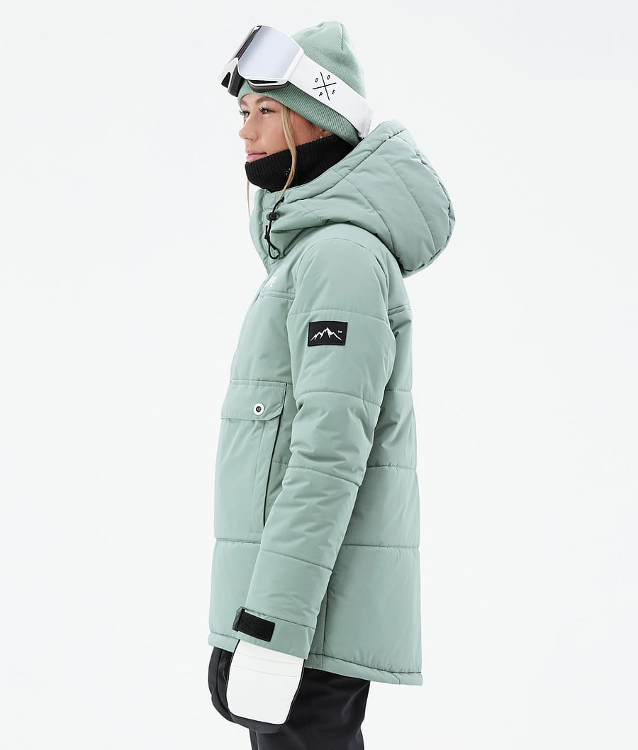 Chaqueta Snowboard Dope Puffer W Mujer Verde | 175-WEPYRO
