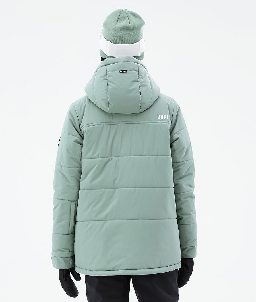 Chaqueta Snowboard Dope Puffer W Mujer Verde | 175-WEPYRO
