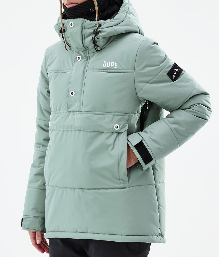 Chaqueta Snowboard Dope Puffer W Mujer Verde | 175-WEPYRO