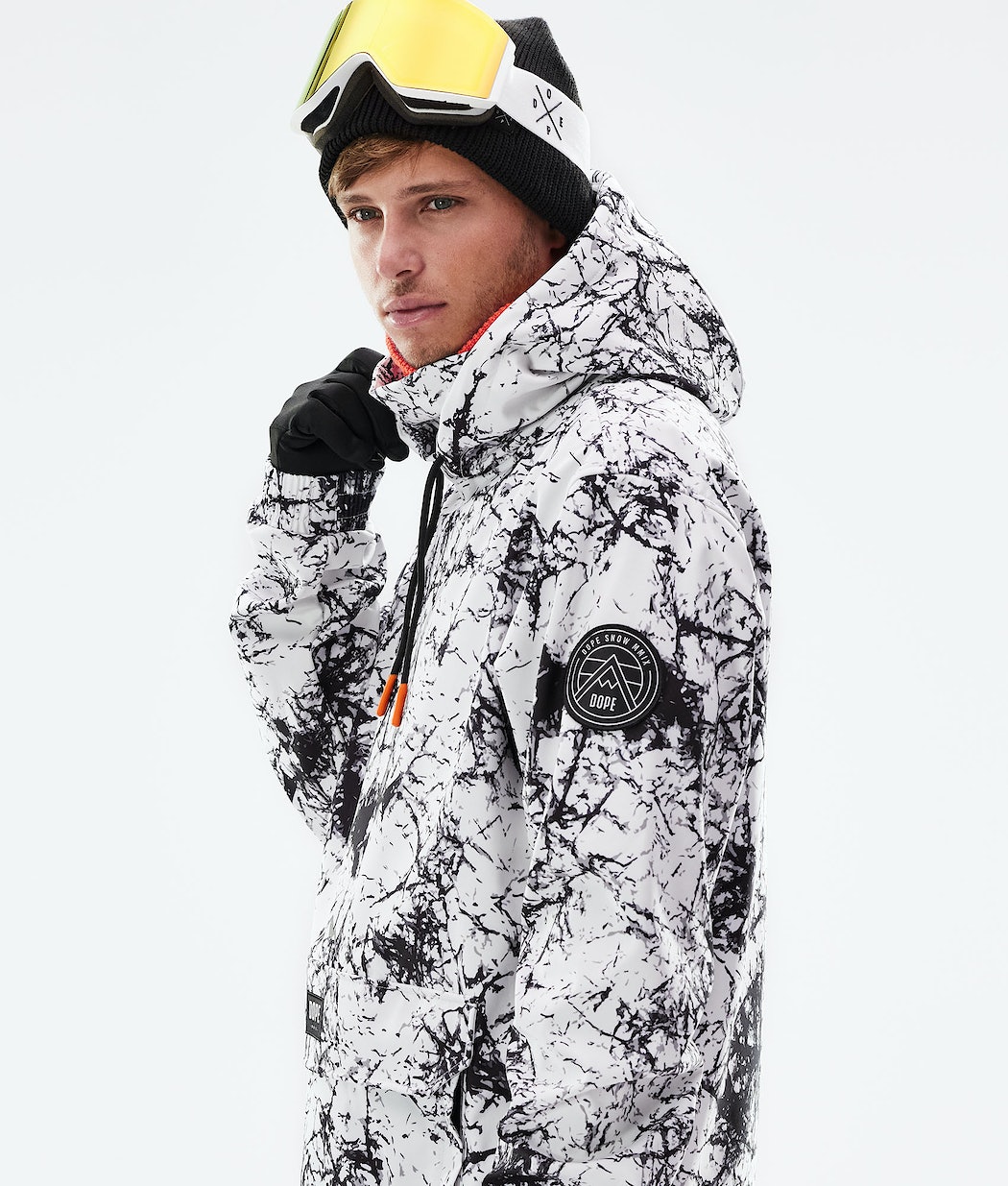 Chaqueta Snowboard Dope Wylie Hombre Blancas Negras | 671-JMQDVY